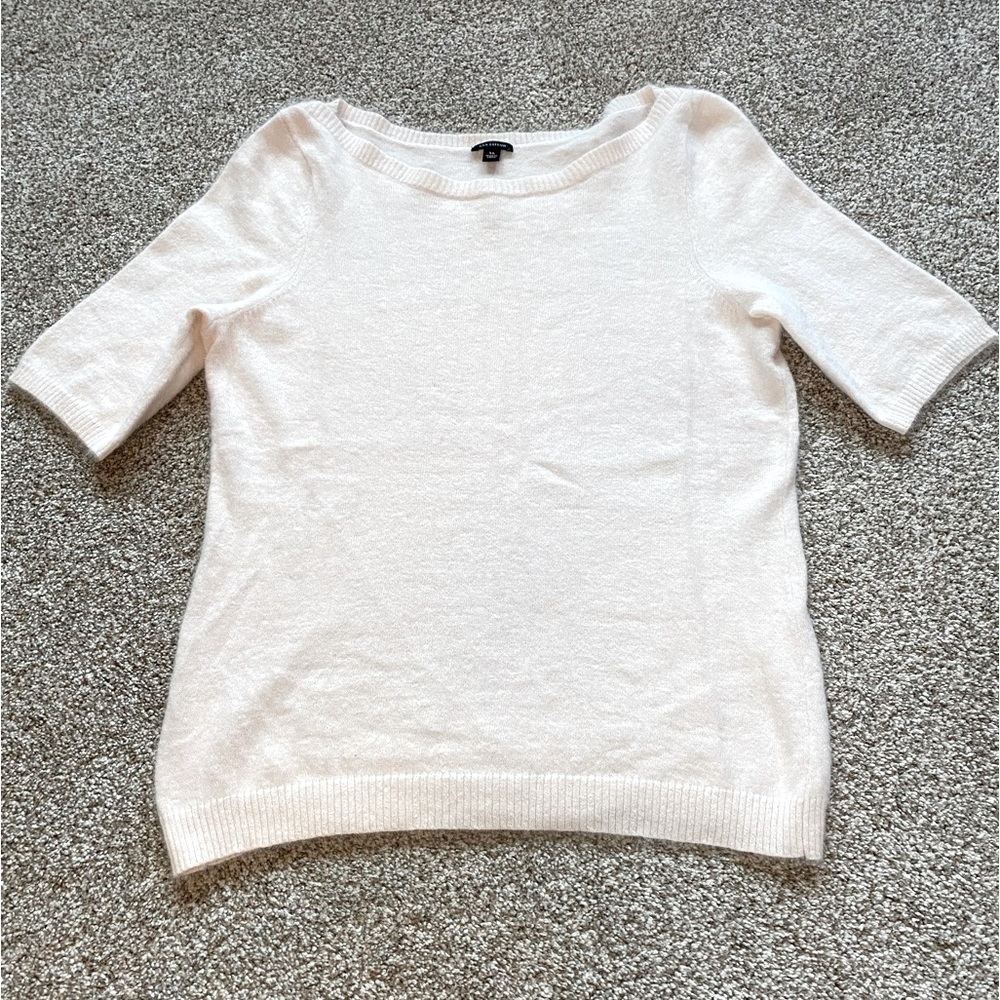 SOFT! Ann Taylor Short Sleeve Angora Blend Sweater, Size XL